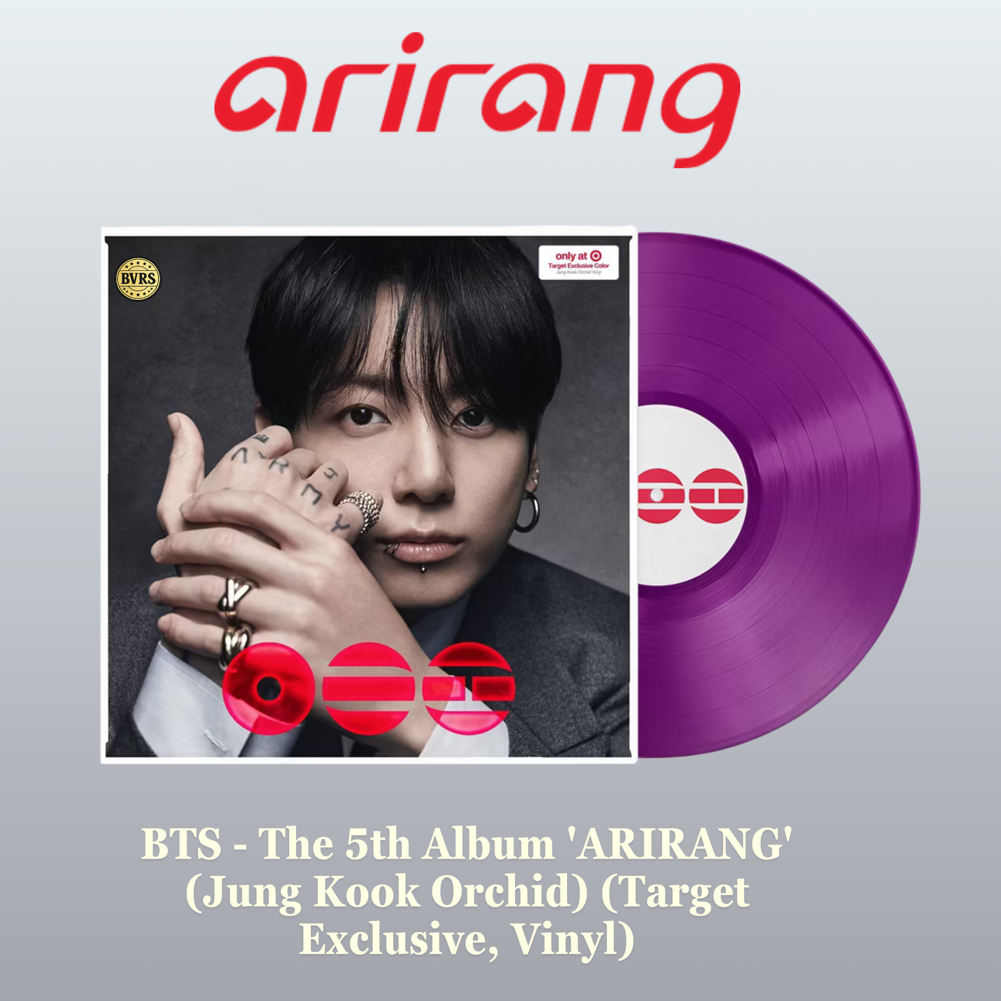 BTA ARIRANG TARGET ジョングク グク BTS ARIRANG Official Photocard Rooted in Korea Ver Target