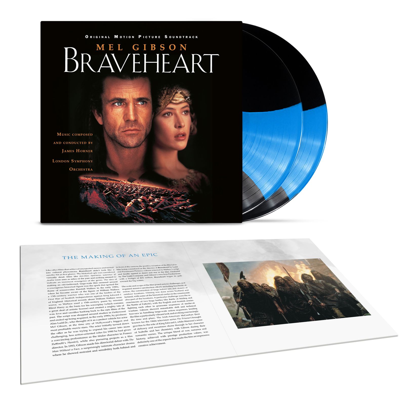 Braveheart (30th Anniversary) (Blue Streak Vinyl) (Limited Edition) 2 LPs