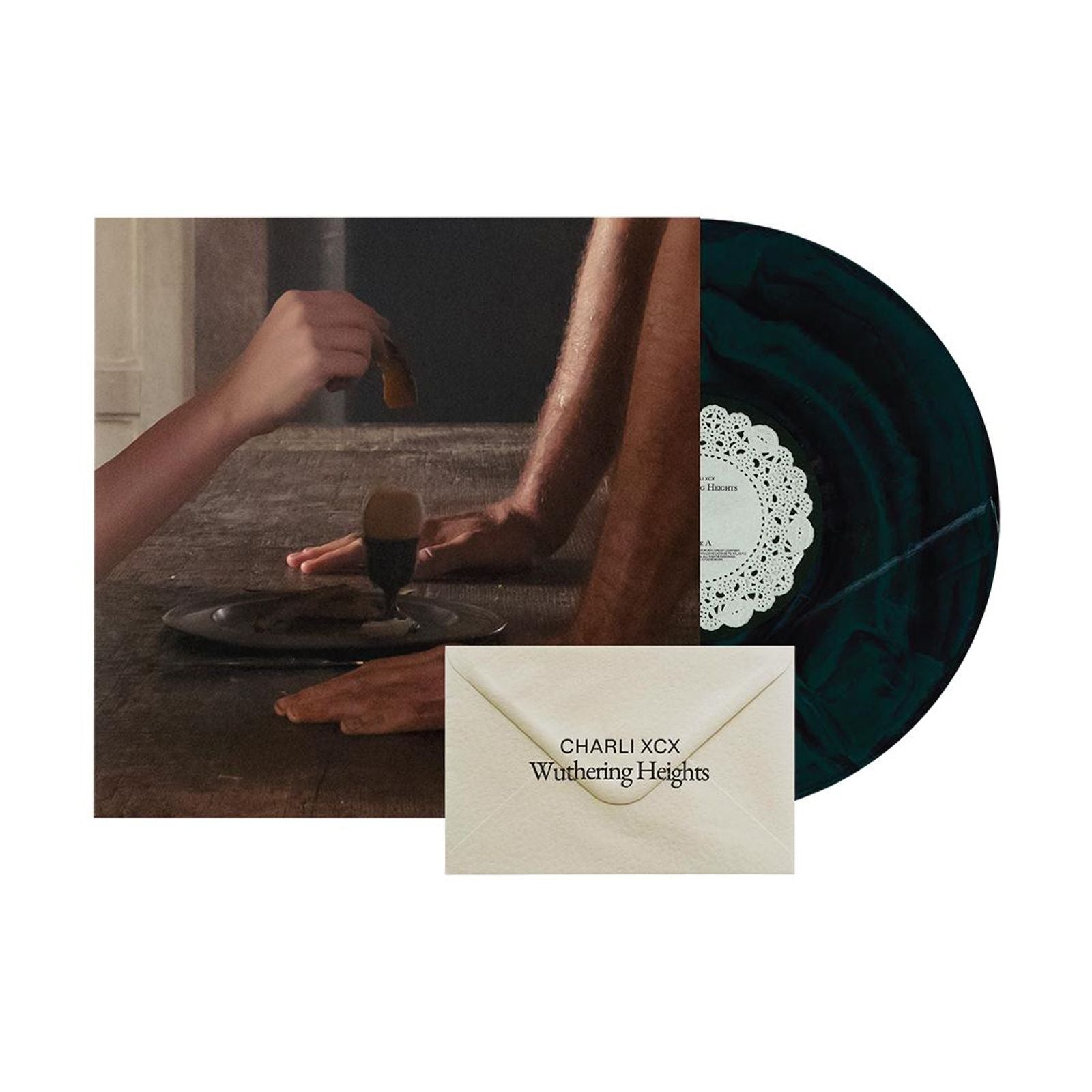 Charli XCX Wuthering Heights (Black & Dark Green Marble Vinyl)