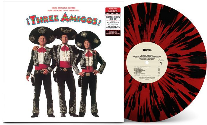 Three Amigos [Original Motion Picture Soundtrack] [Red and Black Splatter Vinyl] USA