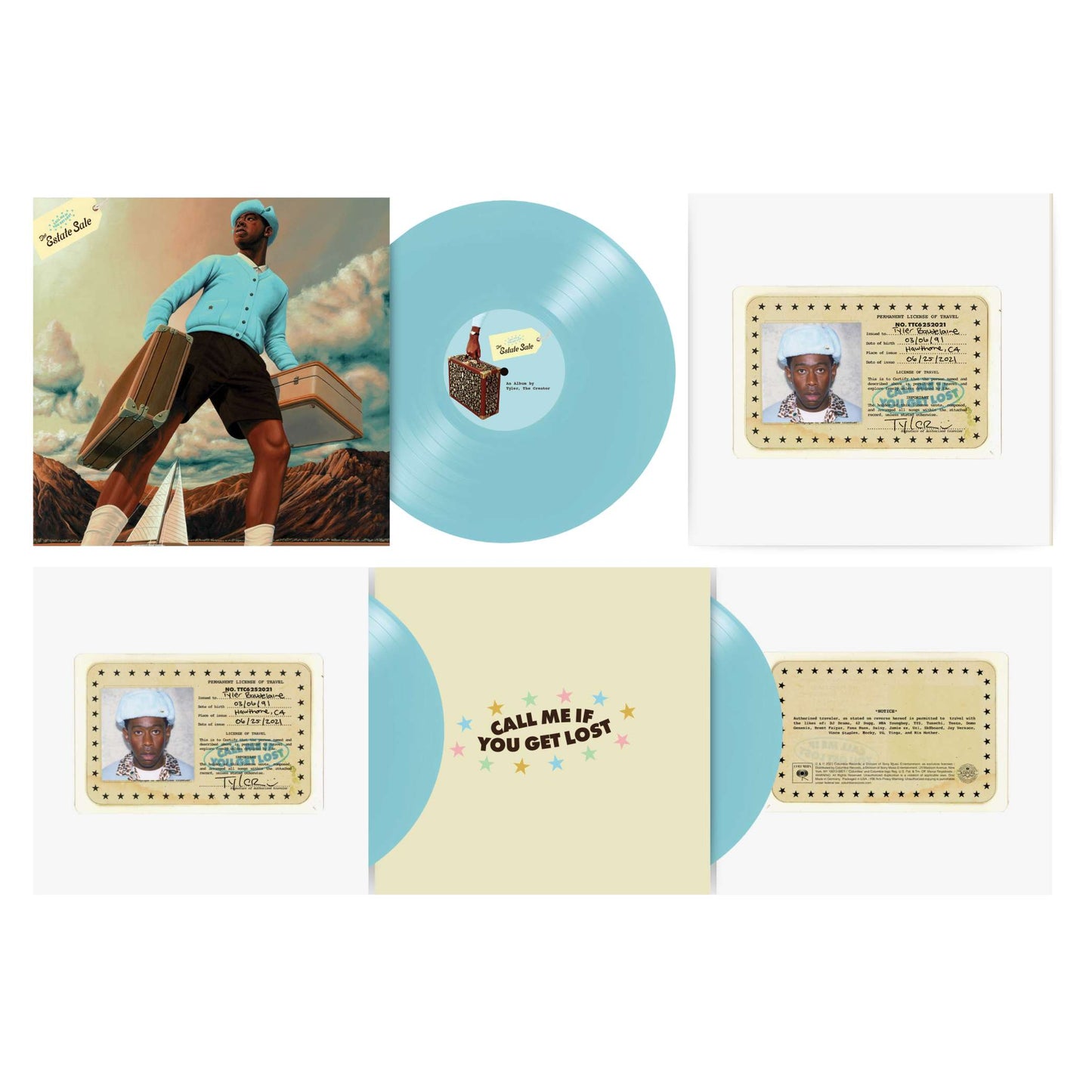 Tyler The Creator: Call Me If You Get Lost (Geneva Blue Vinyl) (Limited Edition) 3lps