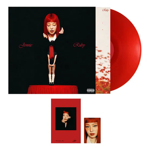【未開封】JENNIE (BLACKPINK) Rub Red Vinyl JENNIE (BLACKPINK) - Ruby Transparent Ruby Red International