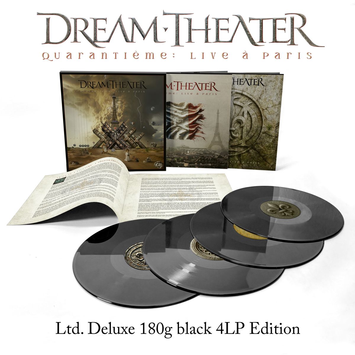 Dream Theater Quarantième: Live à Paris (180g) (Limited Deluxe Edition) 4 LPs
