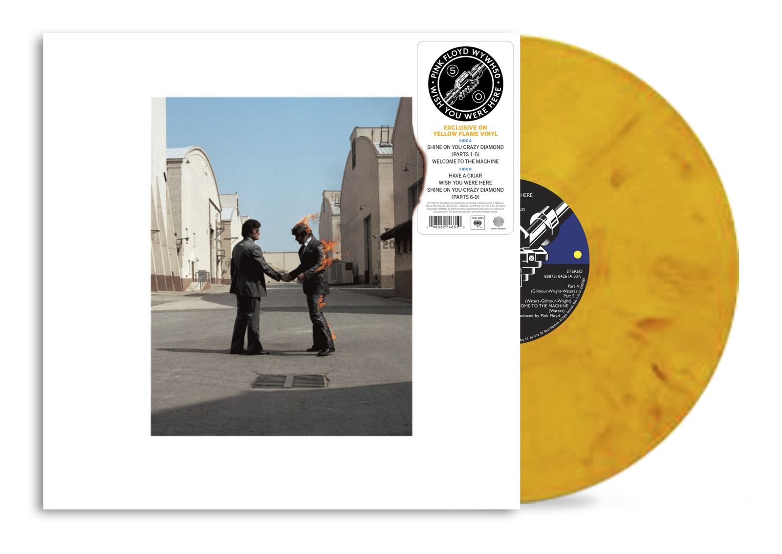 Pink Floyd: Wish You Were Here (50th Anniversary) (Yellow Flame Vinyl)