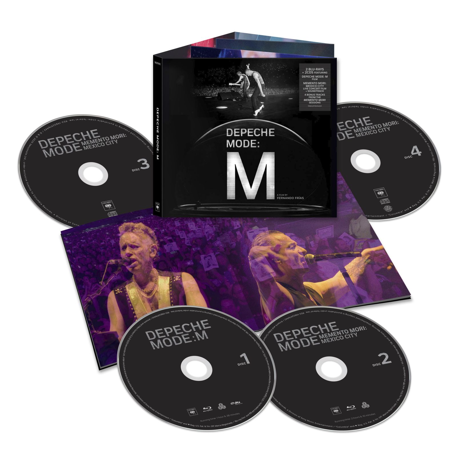 Depeche Mode Memento Mori: Mexico City 2 Blu-ray Discs, 2 CDs
