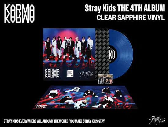 Stray Kids - Karma Clear Sapphire Vinyl edition