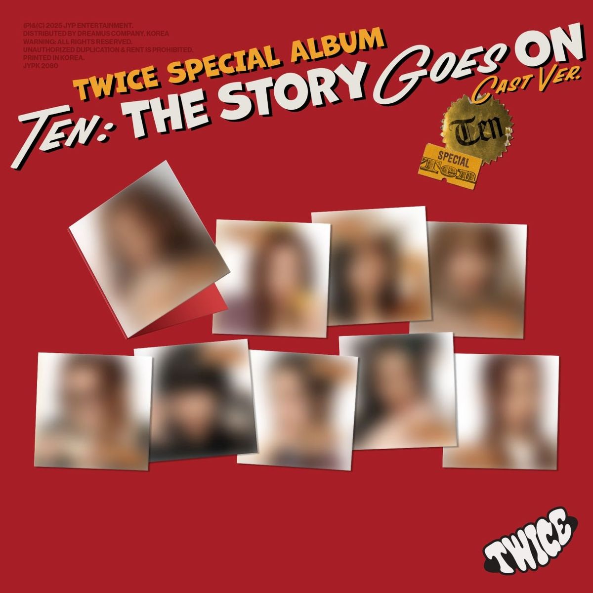 Twice (Corea del Sur): TEN: The Story Goes On (Cast Ver.) (9 versiones diferentes, entrega aleatoria)