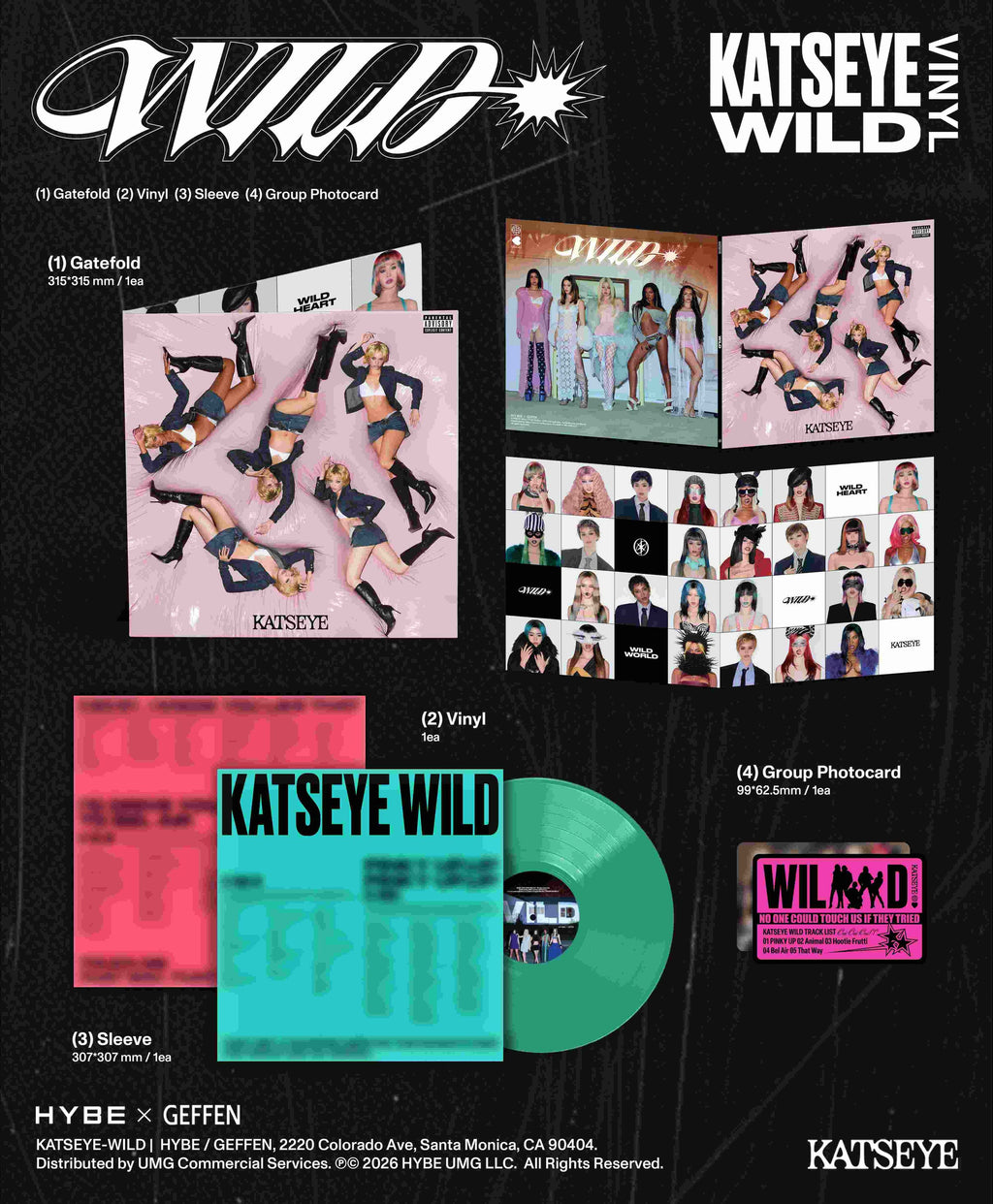 KATSEYE - Wild - Precious Jade Vinyl Edition