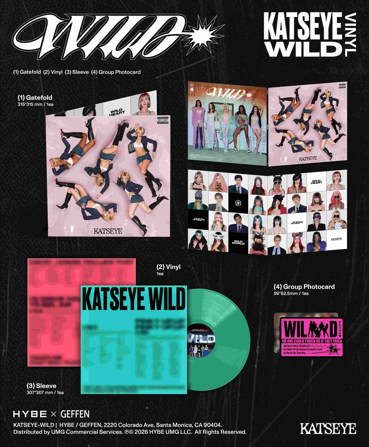 KATSEYE - Wild - Precious Jade Vinyl Edition