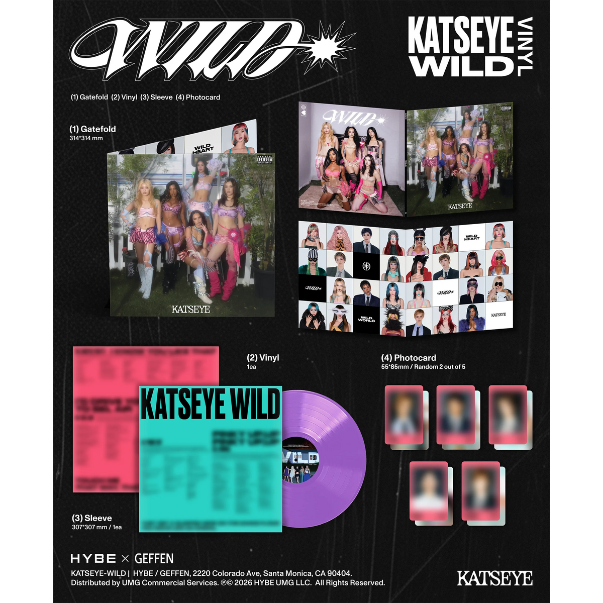KATSEYE - WILD EP (Desert Edition) | Exclusive Vinyl Lavender