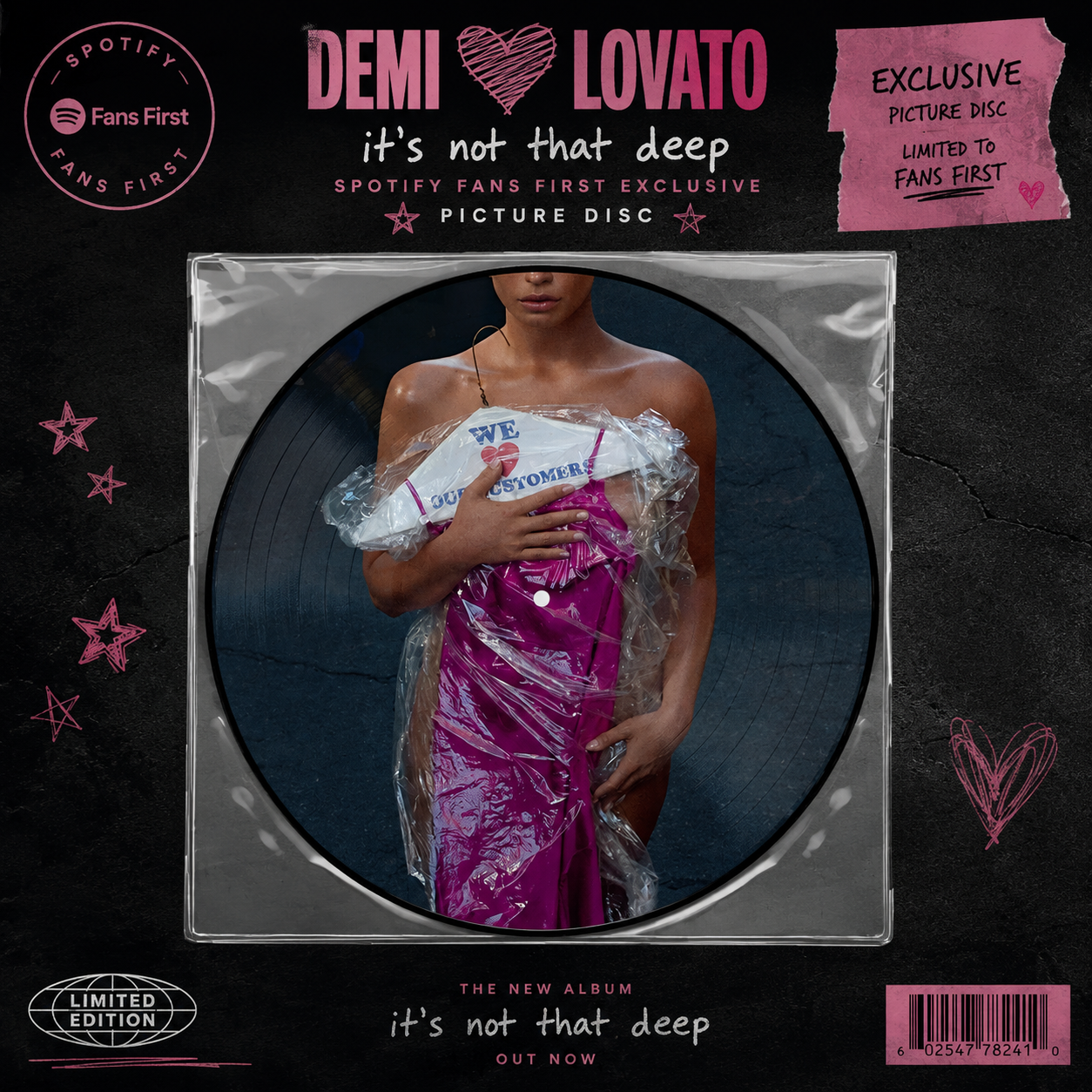 DEMI LOVATO - Its Not That Deep Spotify Fans First Picture Disc USA