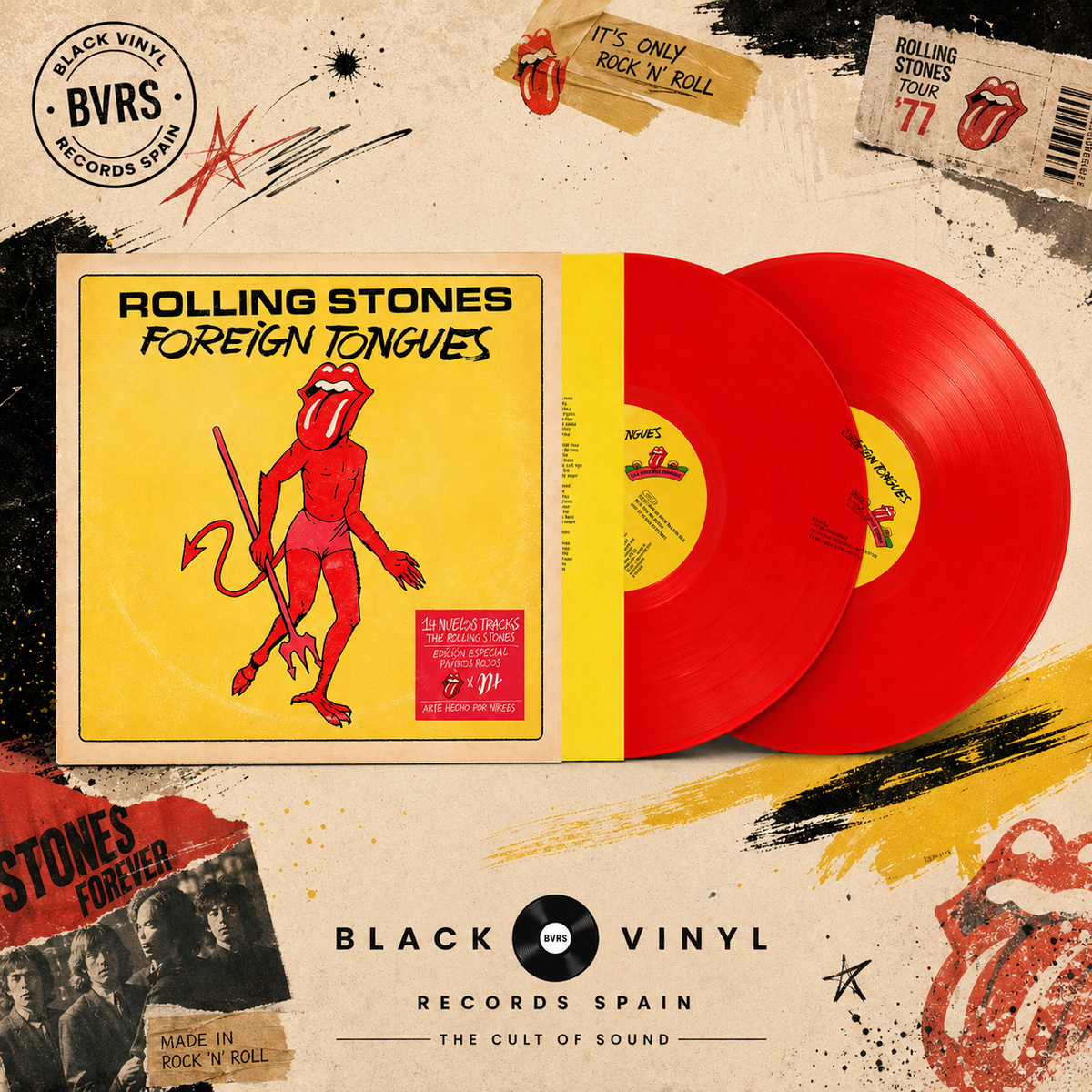 Foreign Tongues – The Rolling Stones x Diablos Rojos del México (Edición Limitada 2LP Rojo)