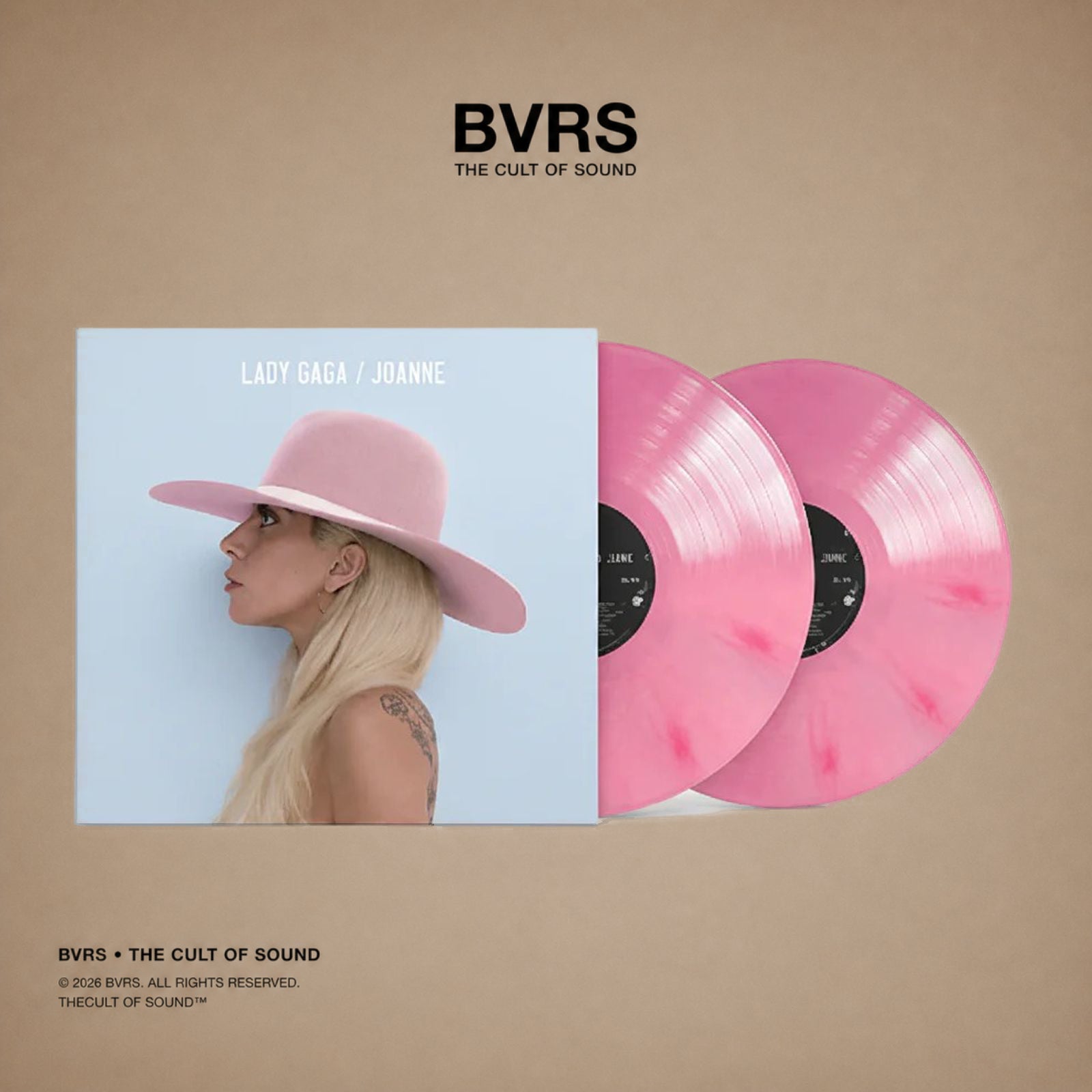 Lady Gaga - Joanne (Limited Edition) (Opaque Pink Marbled Vinyl) 2LP