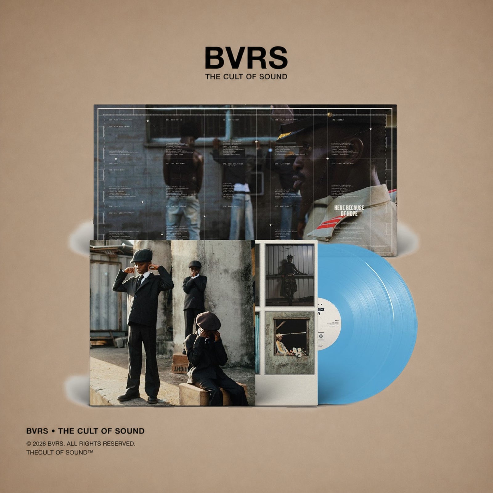 Ezra Collective - Here Because Of Hope (2LP Translucent Blue Vinyl)