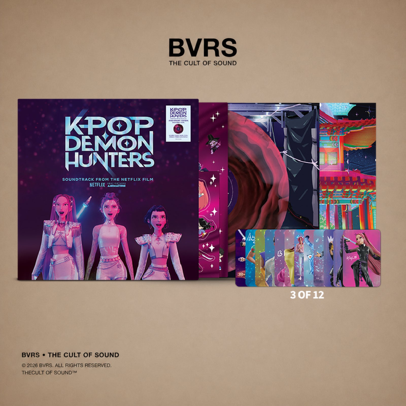 KPop Demon Hunters - Soundtrack Anniversary LP (Saja Swirl Vinyl)