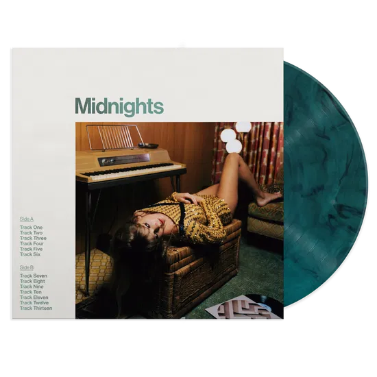 Taylor Swift - Midnights (Jade Green) LP - Black Vinyl Records Spain