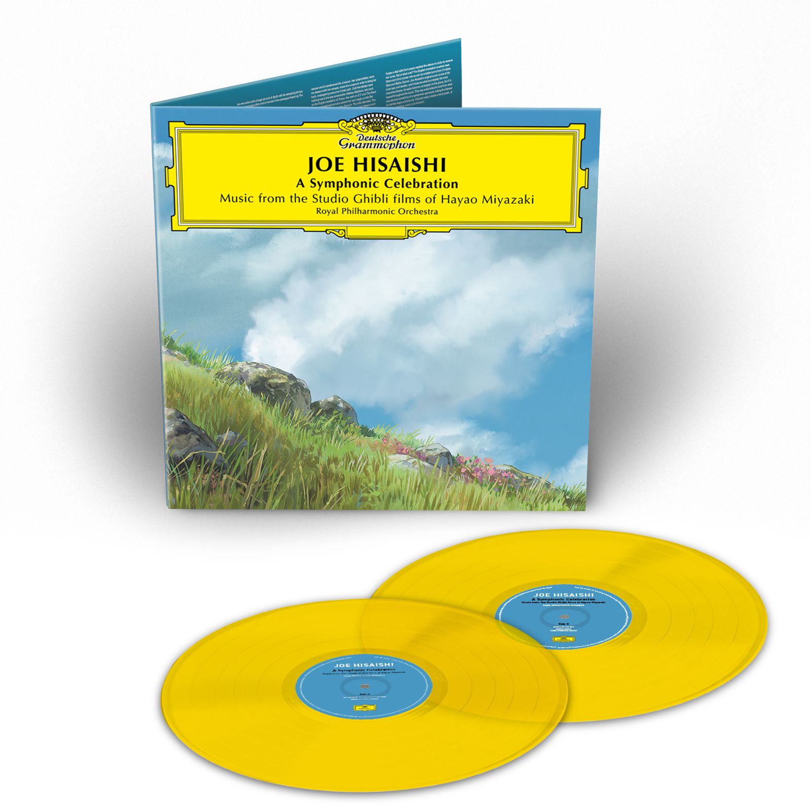 Joe Hisaishi (geb. 1950) A Symphonic Celebration (180g / Translucent Yellow Edition / limitierte Auflage) Avi Avital, Grace Davidson, Bach Choir, Royal Philharmonic Orchestra 2 LPs