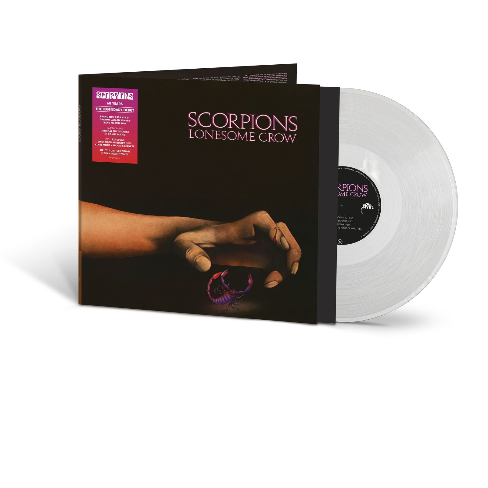 Scorpions: Lonesome Crow (2025 Mix) (180g) (Strictly Limited Edition) (Transparent Vinyl) LP