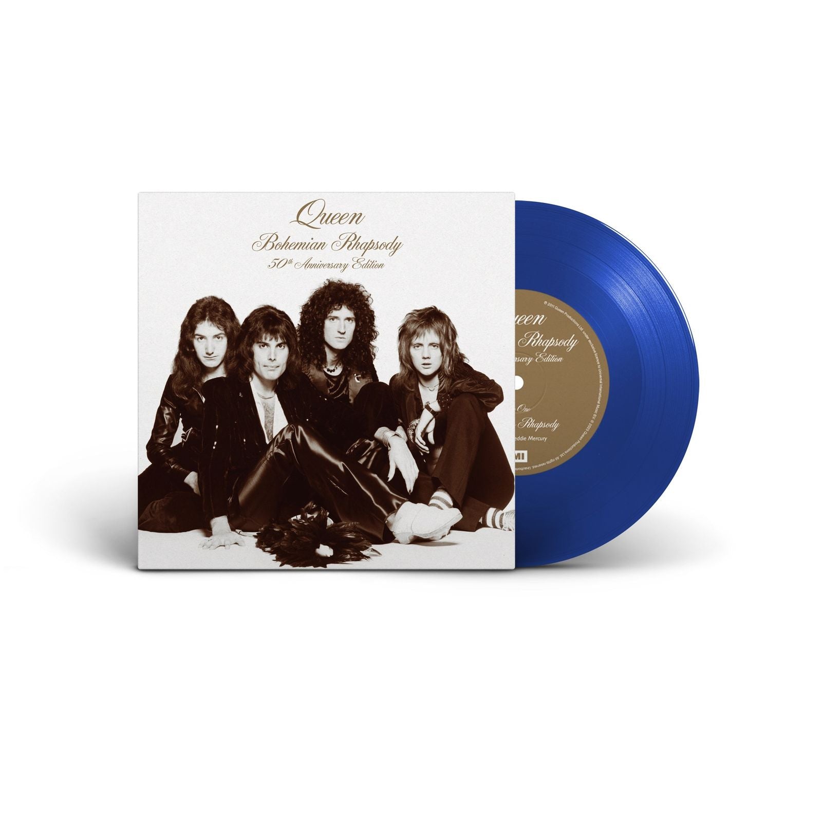 Queen Bohemian Rhapsody / I'm In Love With My Car (50th Anniversary Edition) (Limited Edition) (Transparent Blue Vinyl) Single 7"