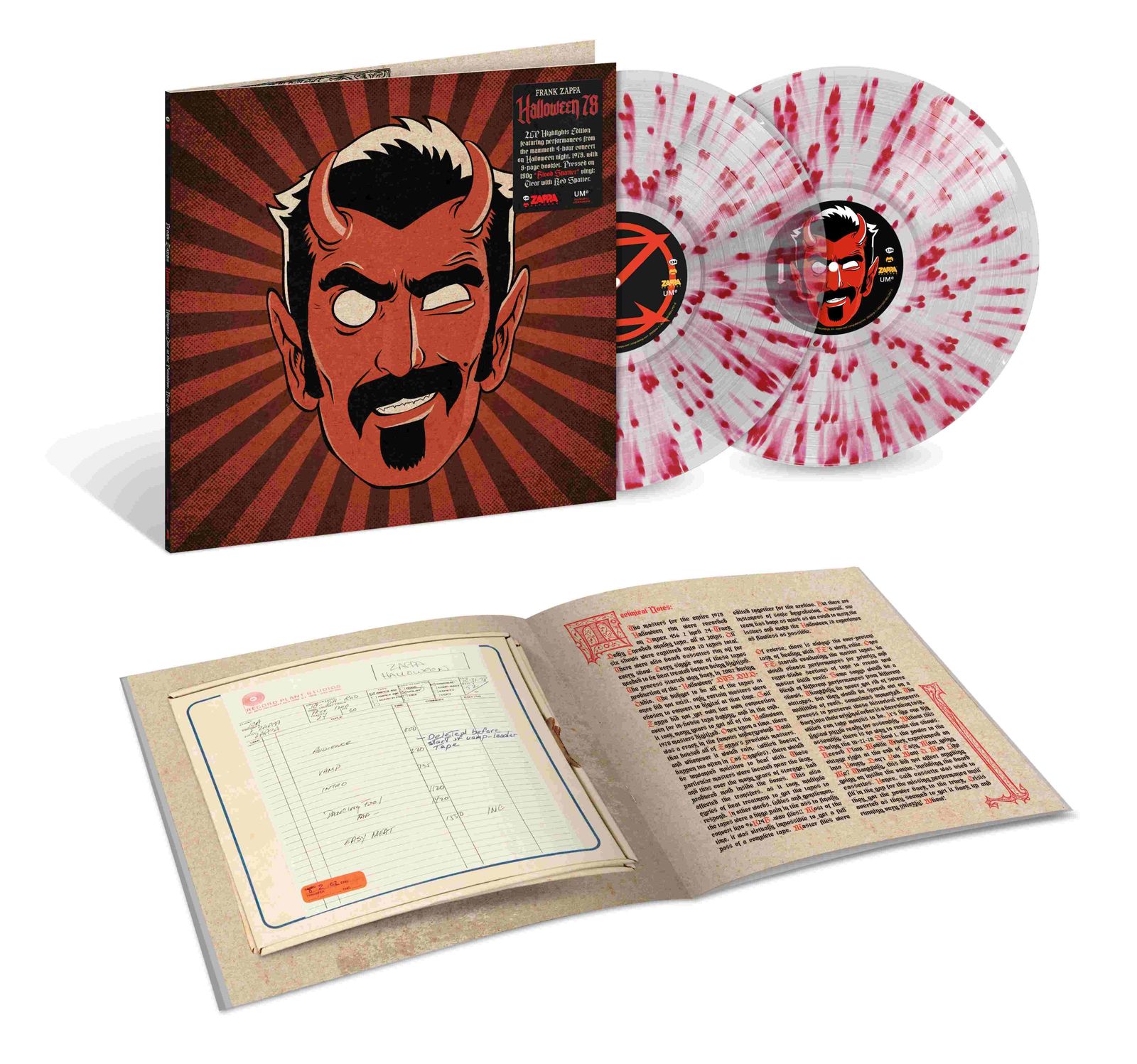 Frank Zappa: Halloween 78 (180g) (Highlights Edition) (Blood Splatter Vinyl) 2 LPs