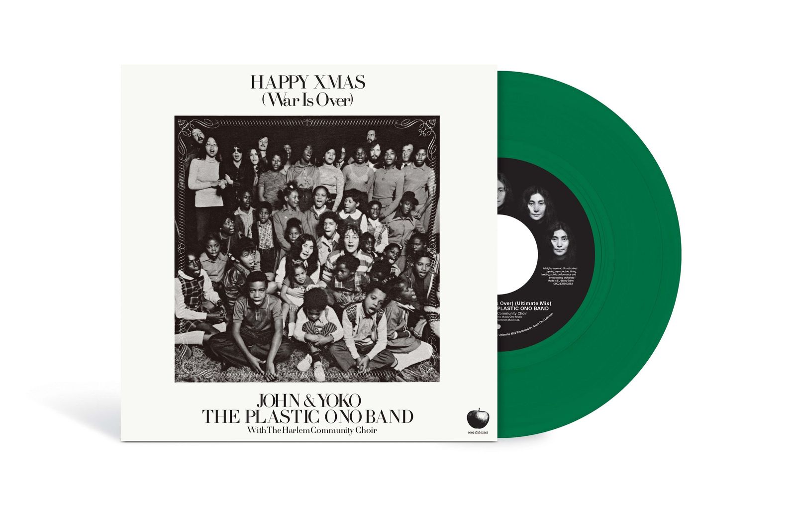 John Lennon & Yoko Ono Happy Xmas (War Is Over) (Limited Edition) (Evergreen Vinyl) Single 7"