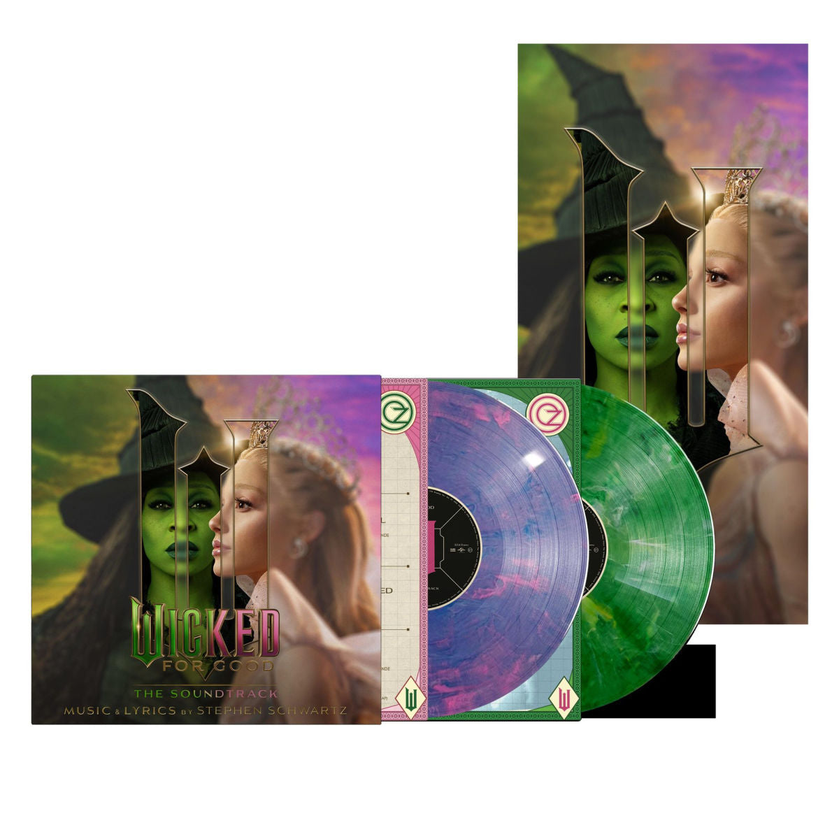 Wicked For Good - Original Soundtrack [Pink/Blue/Green Marbled Vinyl] [2LP] [Barnes & Noble Exclusive] USA