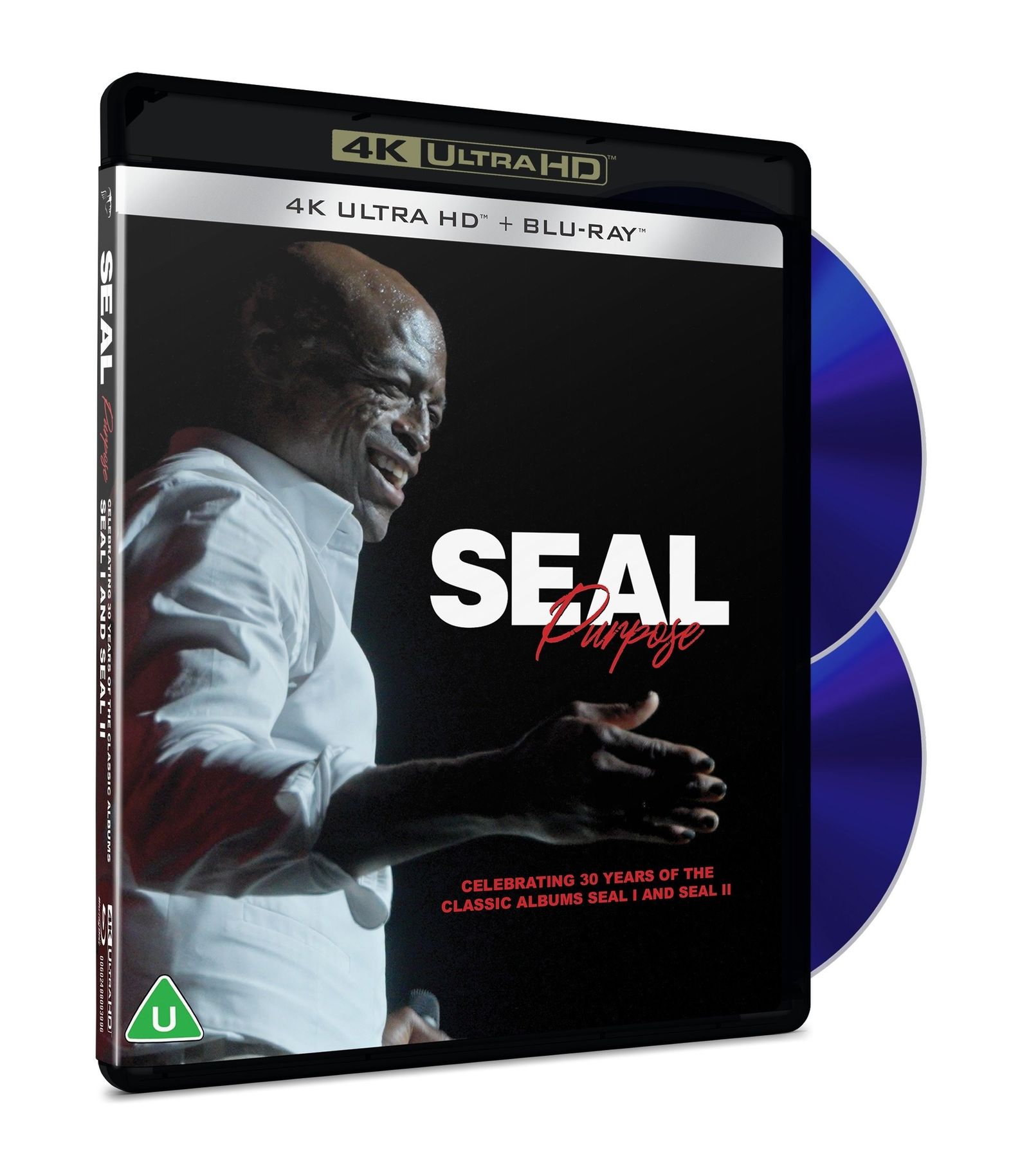 Seal Purpose: Celebrating 30 Years Of The Classic Albums Seal I And Seal II (4K UHD + Blu-ray) 1 Ultra HD Blu-ray, 1 Blu-ray Disc