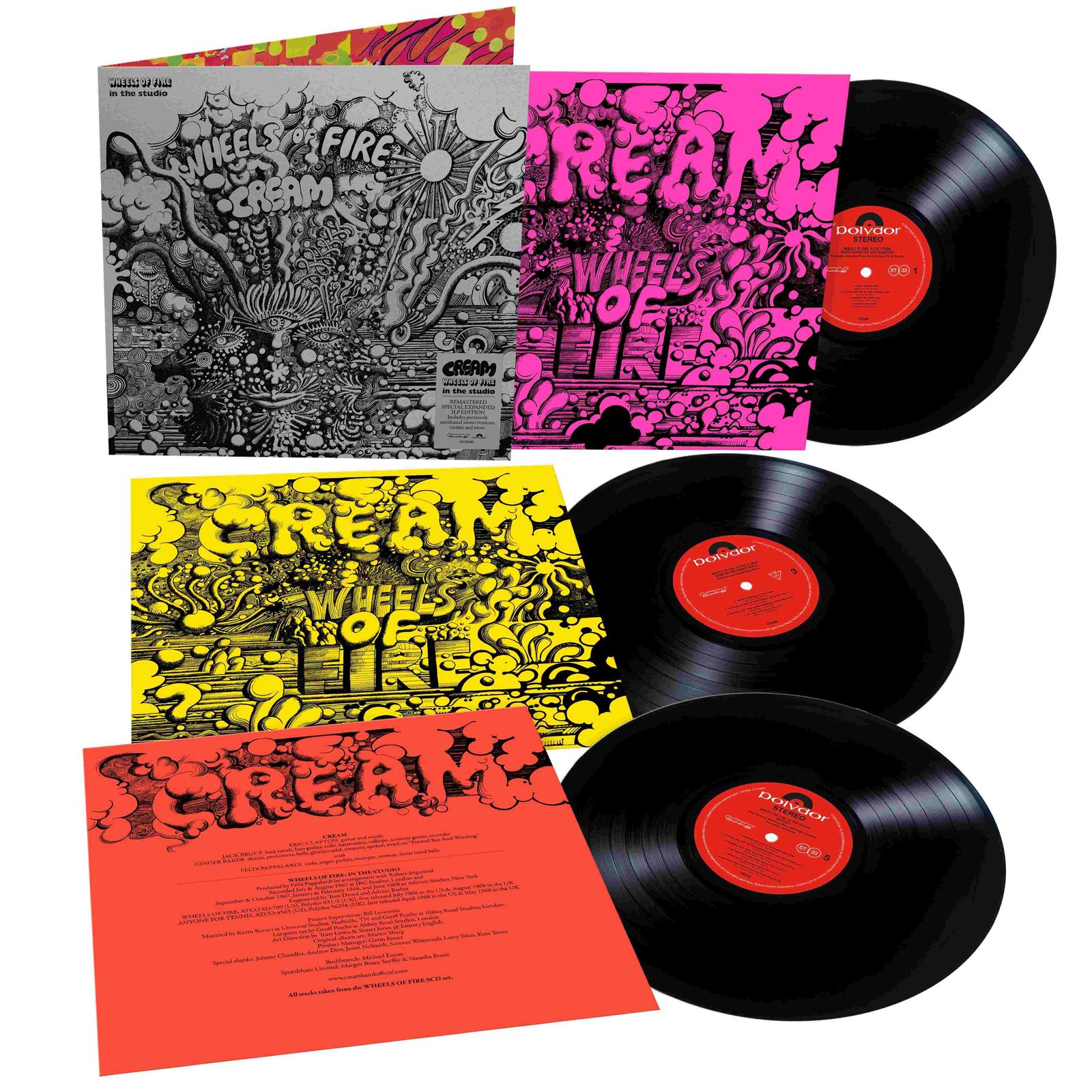 Cream Wheels Of Fire - In The Studio (remastered) (180g) (Limited Special Expanded Edition) 3 LPs