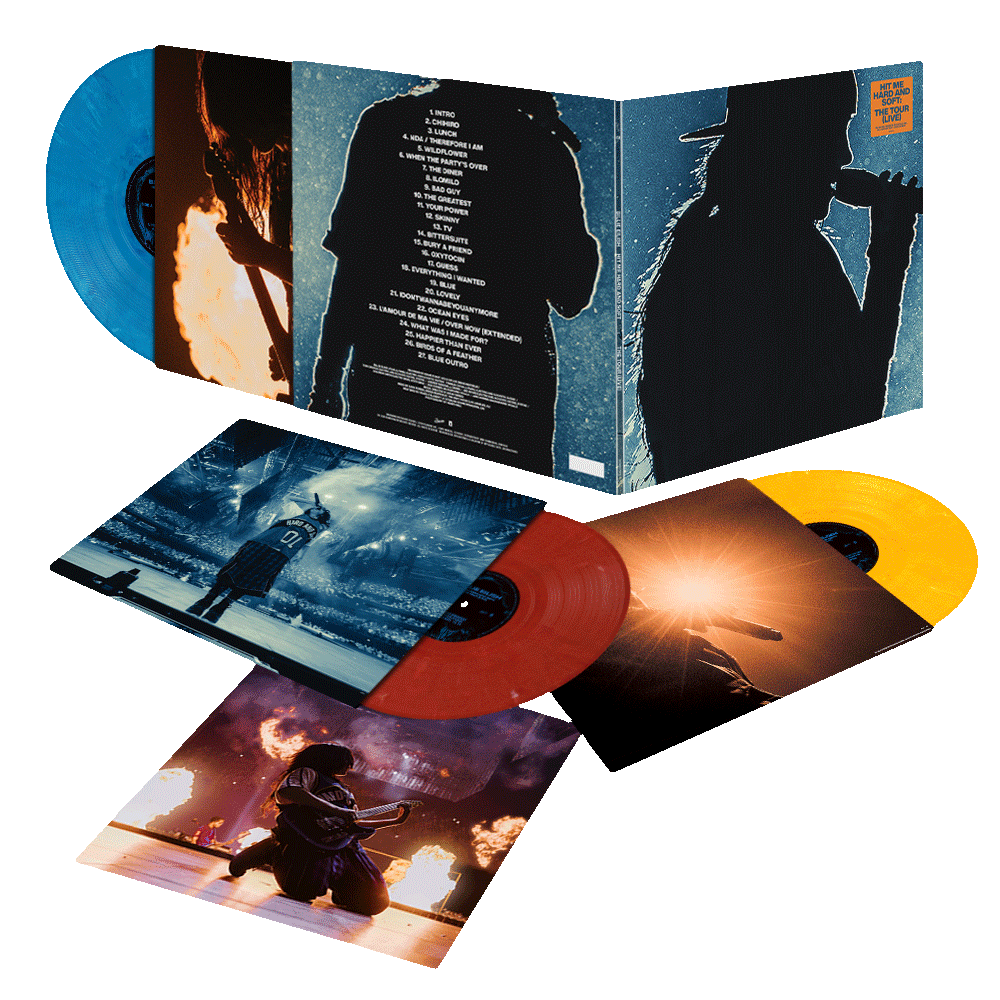 Billie Eilish - Hit Me Hard And Soft: The Tour (Live) 100% Recycled Uniquely Colored Vinyl edition - Black Vinyl Records Spain