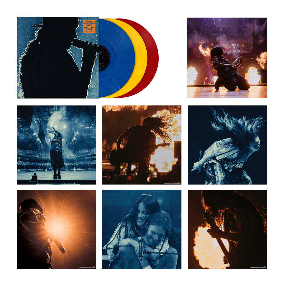 Billie Eilish - Hit Me Hard And Soft: The Tour (Live) 100% Recycled Uniquely Colored Vinyl edition