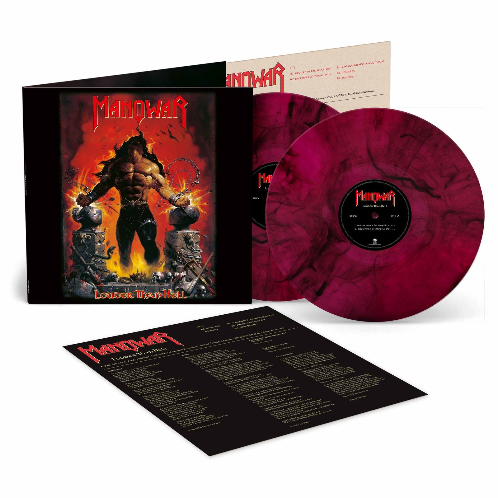 Manowar: Louder Than Hell (Limited Edition) (Red/Black Vinyl)  2 LPs