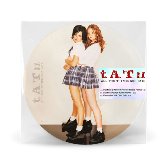 T.a.t.u. - All The Things She Said Limited 45 RPM Picture Disc edition - Black Vinyl Records Spain