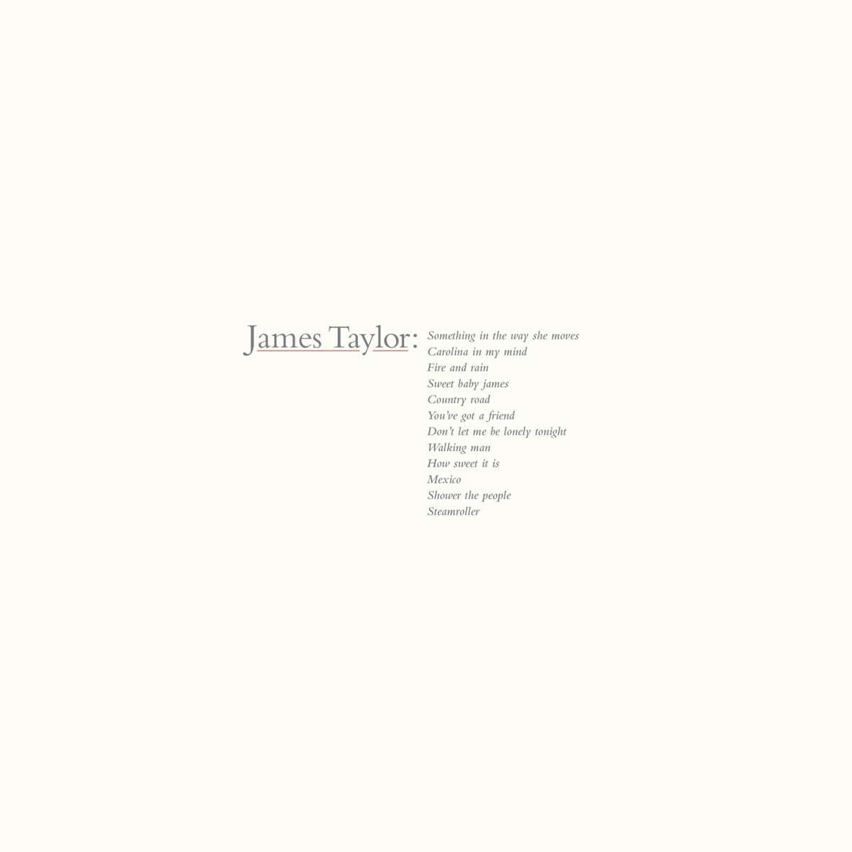 James Taylor: James Taylor's Greatest Hits (2019 Remaster) (180g)