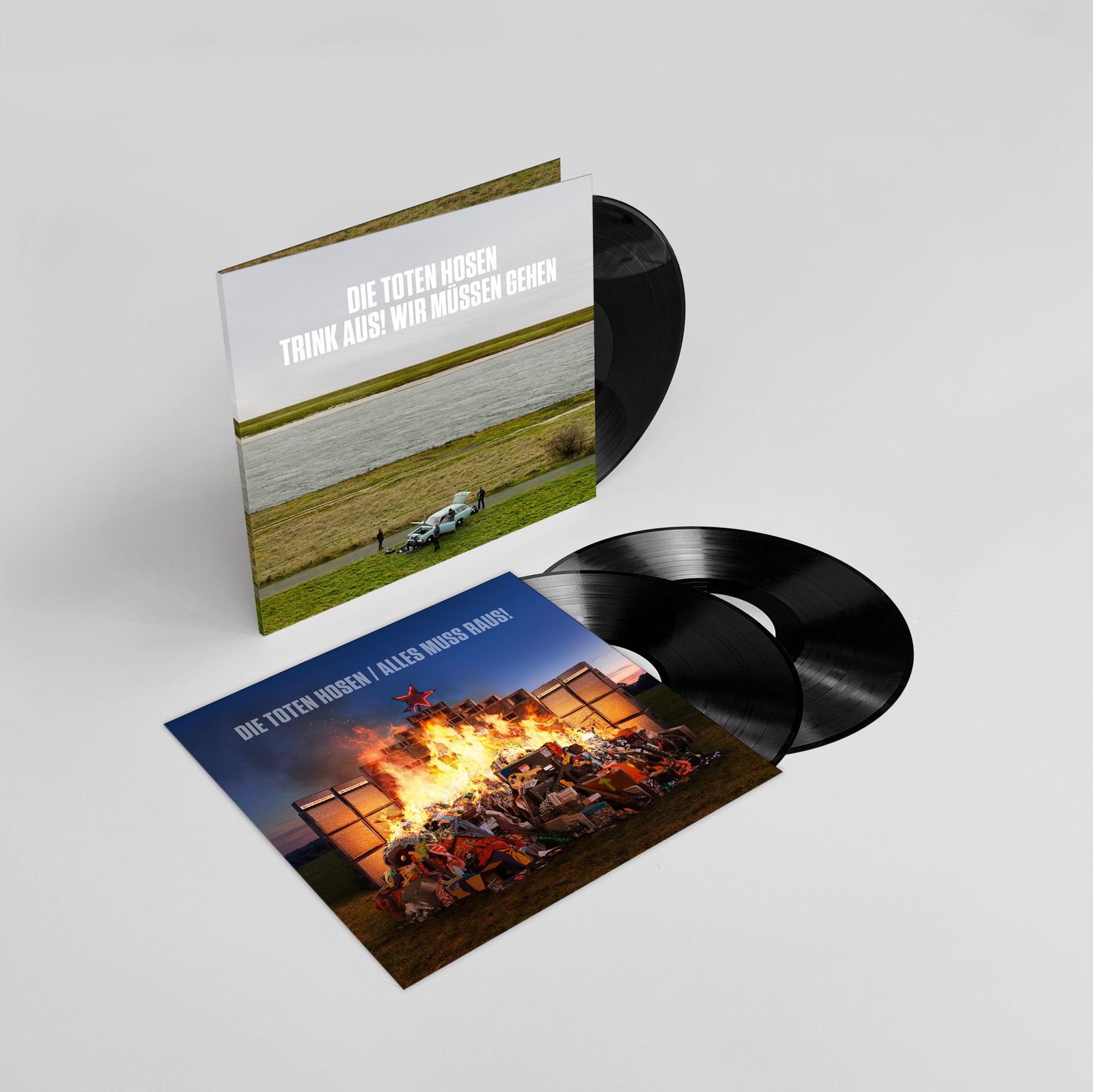 Die Toten Hosen „Trink aus, wir müssen gehen!“ + Bonusalbum „Alles muss raus!“: Dreifach-Vinyl Standard-Edition 3LP
