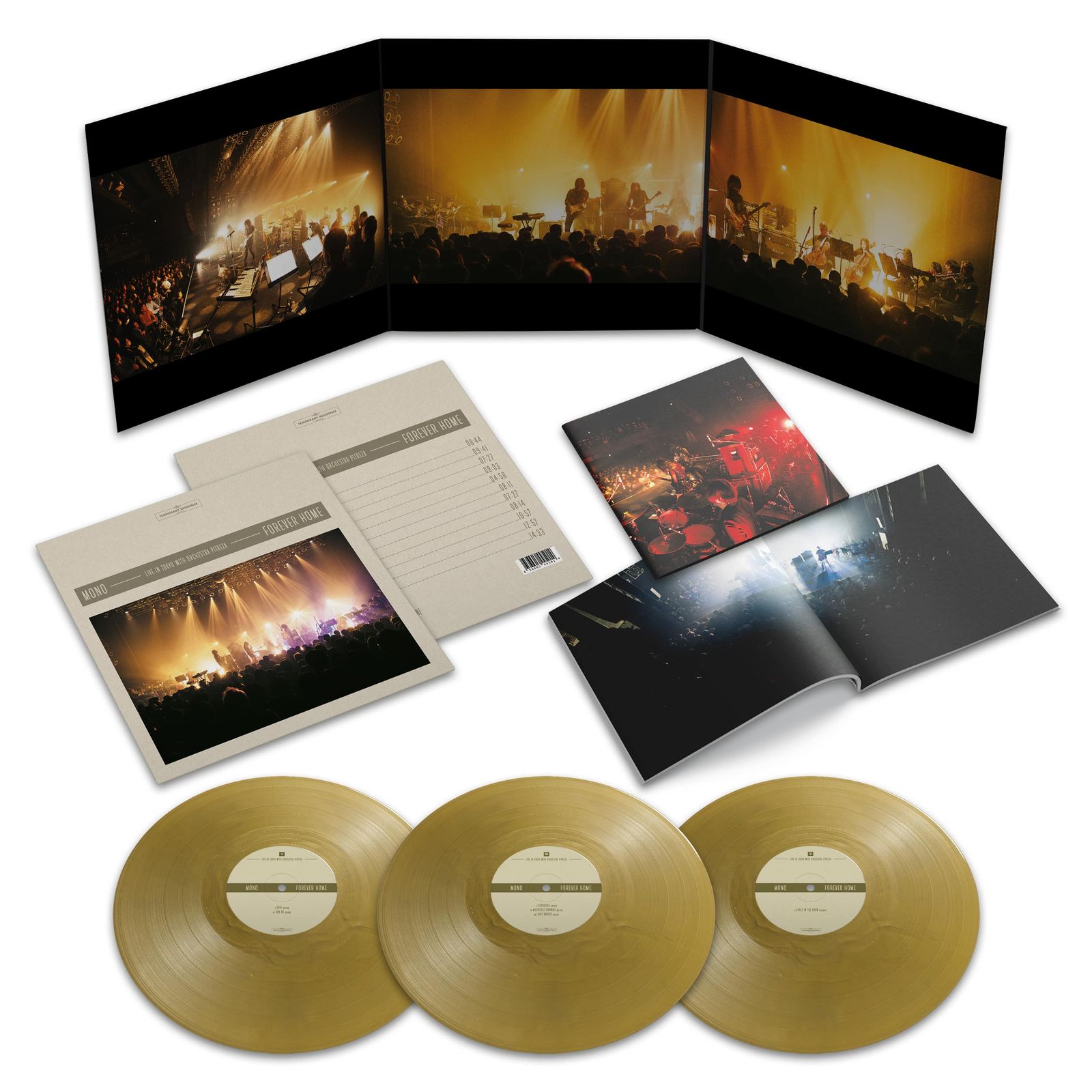 Mono (Japan): Forever Home: Live in Japan with Orchestra Pitreza (Limited Indie Edition) (Metallic Gold Vinyl) 3 LPs