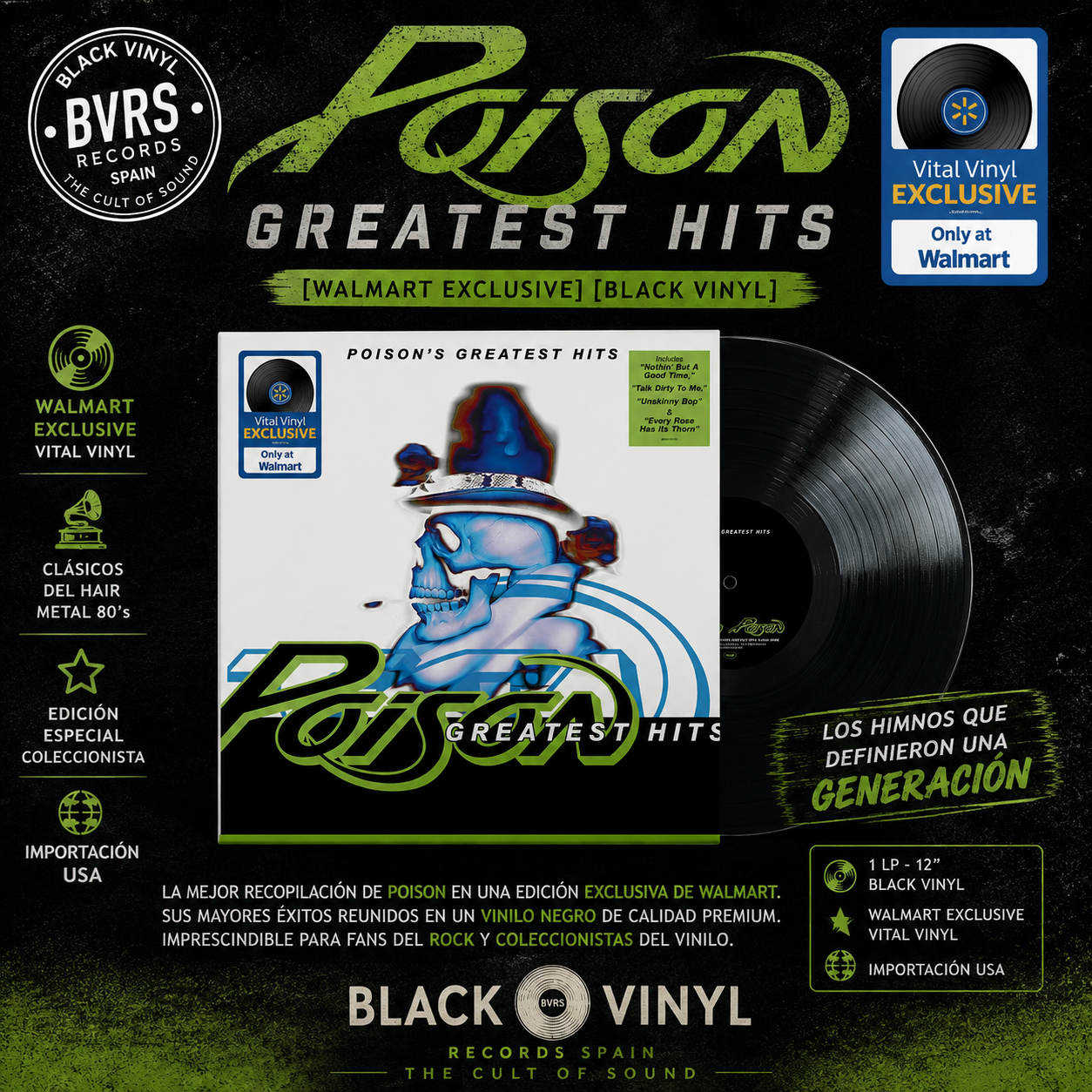 Poison – Greatest Hits [Walmart Exclusive] [Black Vinyl]