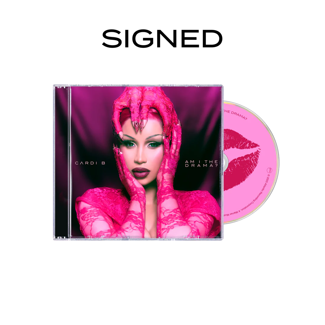 CARDI B - AM I THE DRAMA? Pretty and Petty (Alternate Cover #3 Signed CD) USA IMPORT