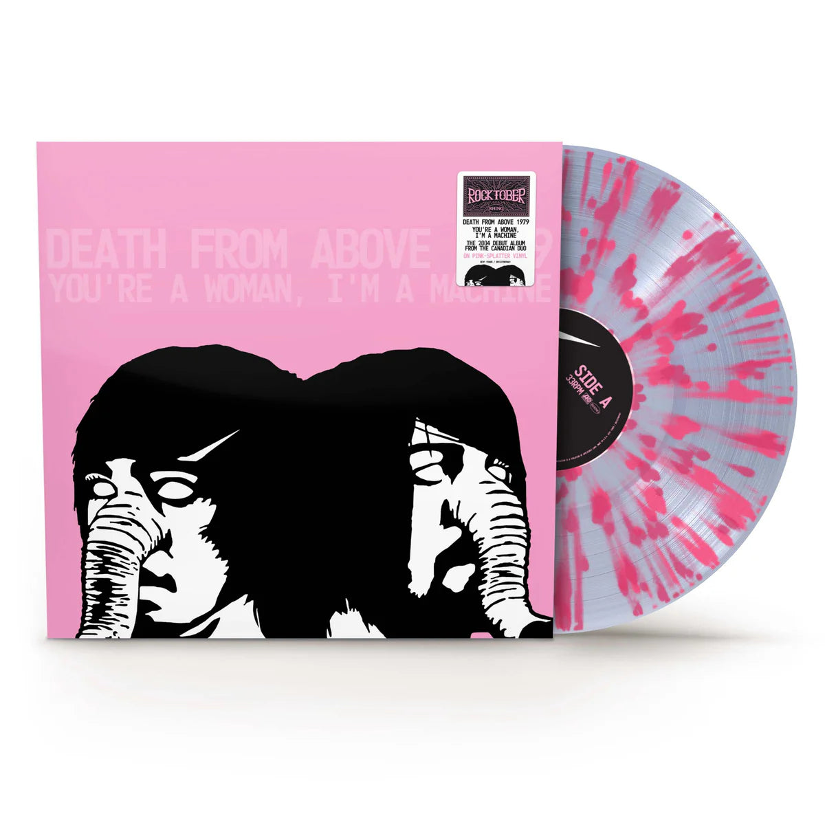 Death From Above 1979 - You're a Woman, I'm A Machine (RKTBR25)(1LP Clear with Pink Splatter Vinyl) USA IMPORT