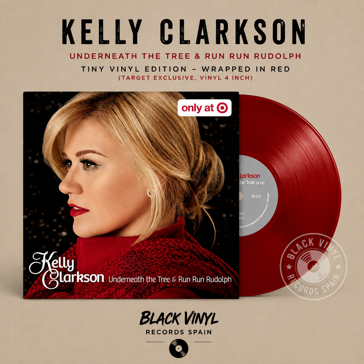 Kelly Clarkson Tiny Vinyl Edition - Wrapped in Red (Target Exclusive, Vinyl 4 inch)