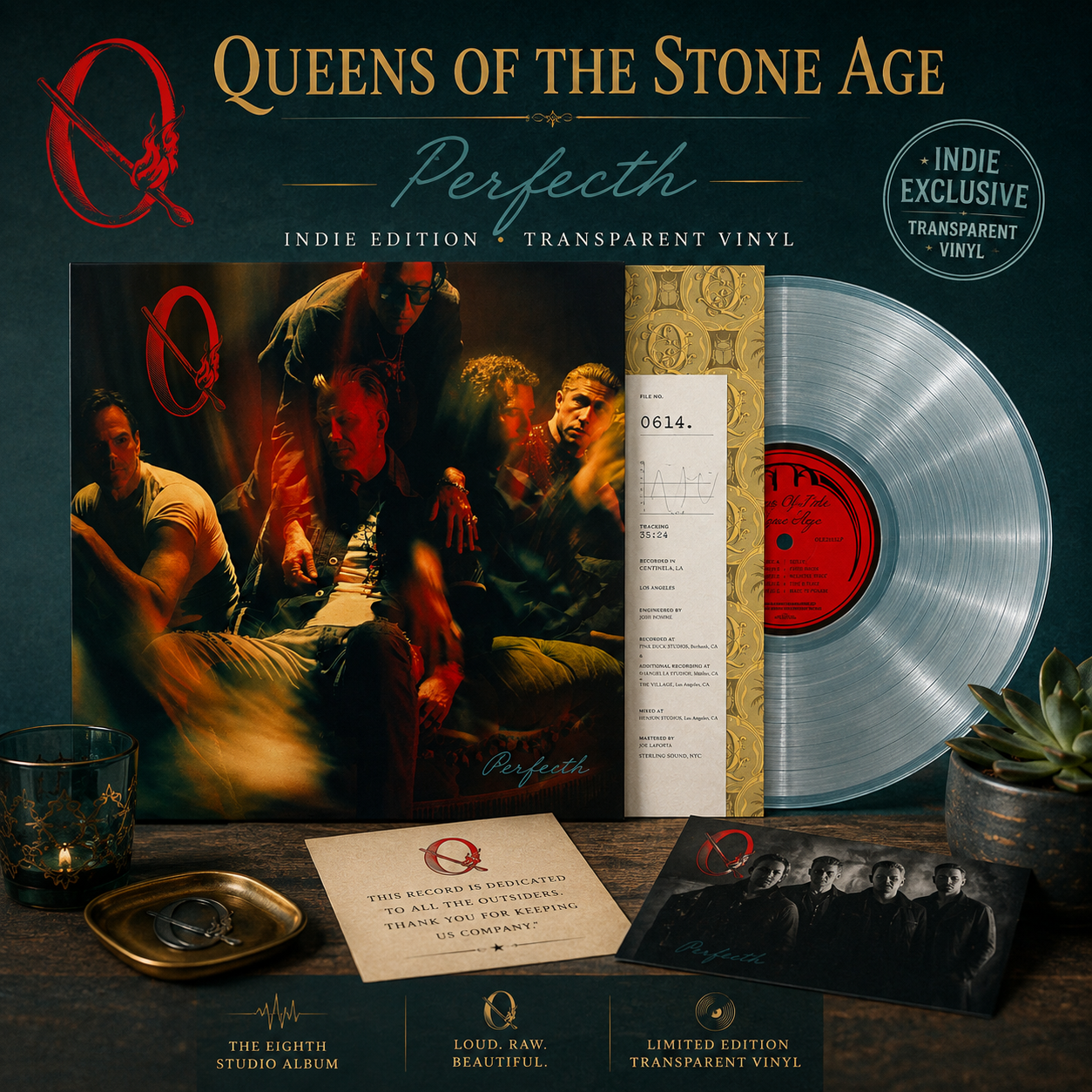 Queens Of The Stone Age - Perfecth (Indie Edition) (Transparent Vinyl) LP