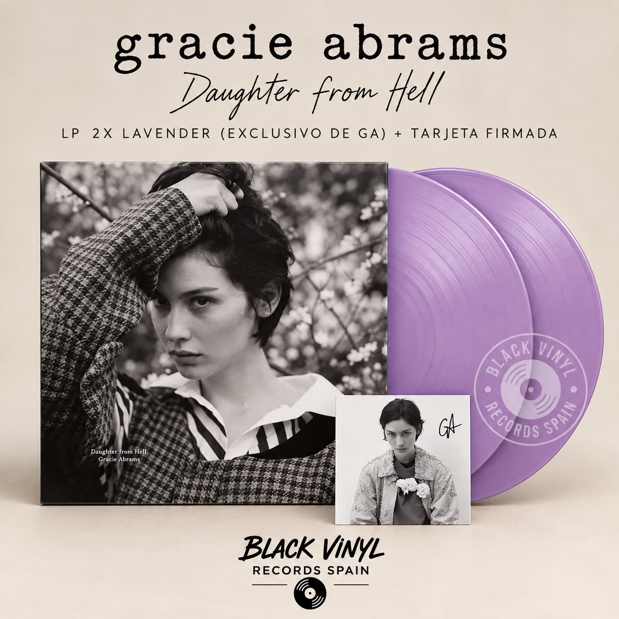 Gracie Abrams - Daughter From Hell - Lavender 2LP (Signed Card)