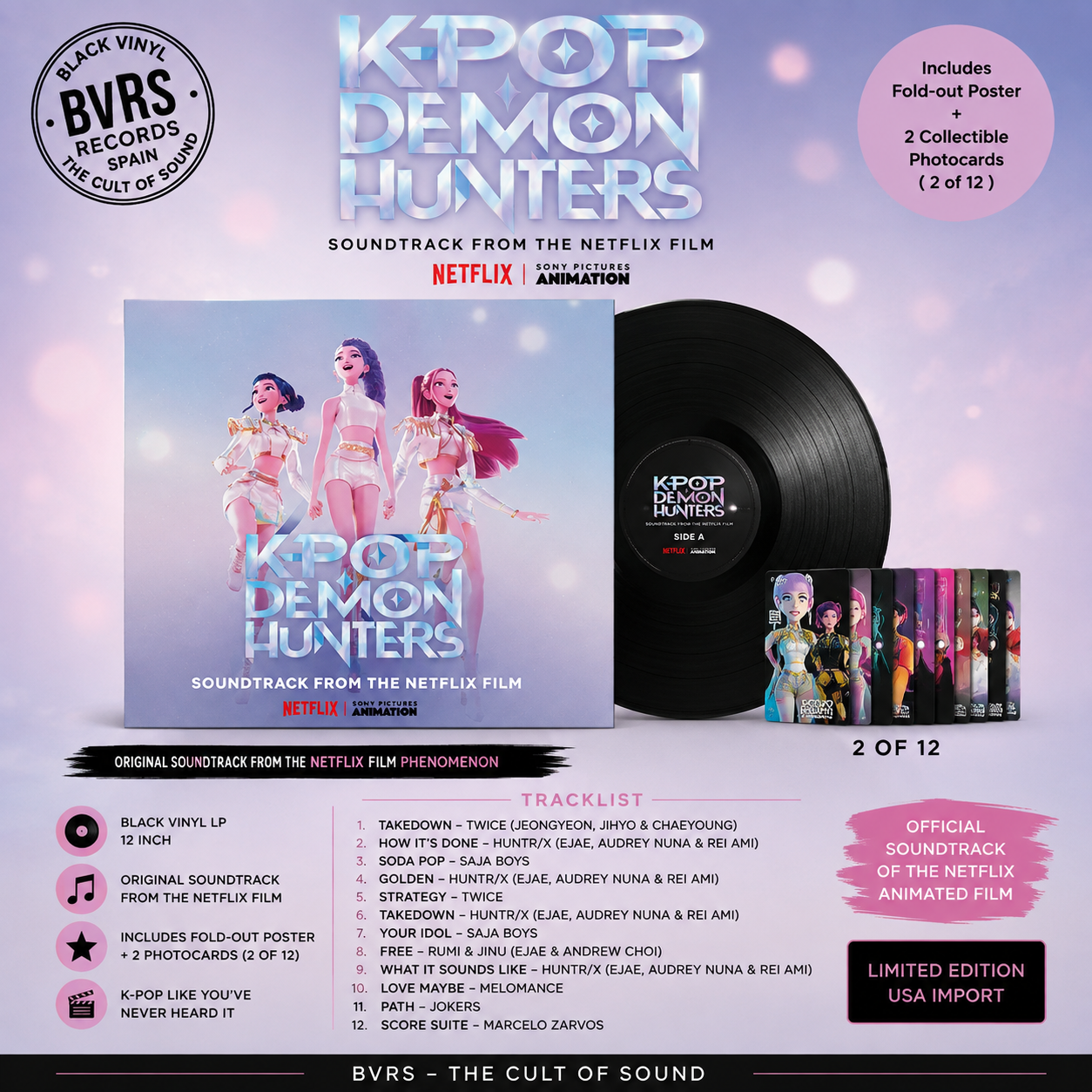 KPop Demon Hunters (Soundtrack from the Netflix Film) LP USA