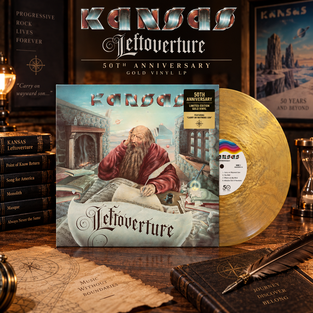 Kansas - Leftoverture - 50th Anniversary Gold Vinyl LP