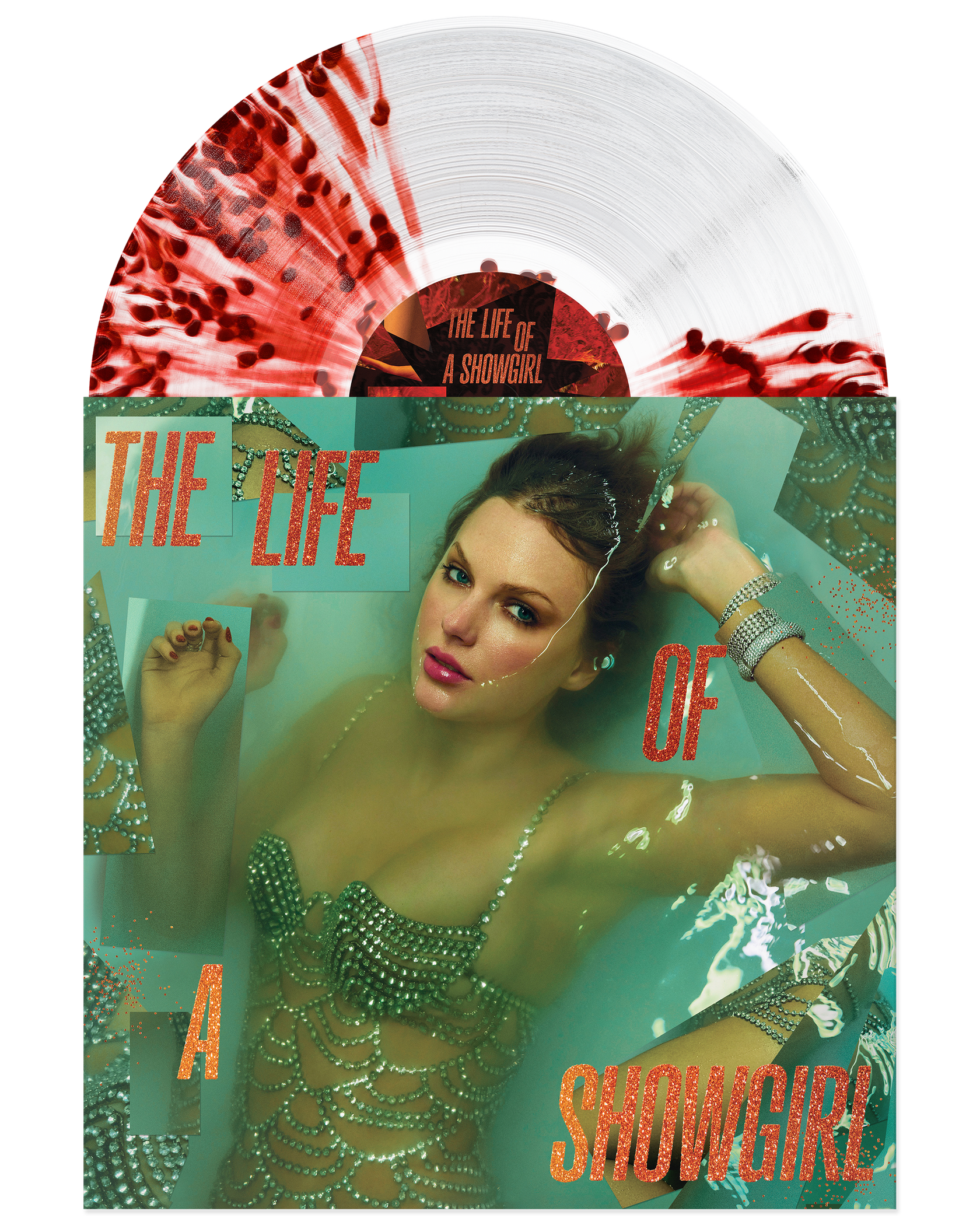 TAYLOR SWIFT The Life of a Showgirl: Honestly Wild Transparent Vinyl USA