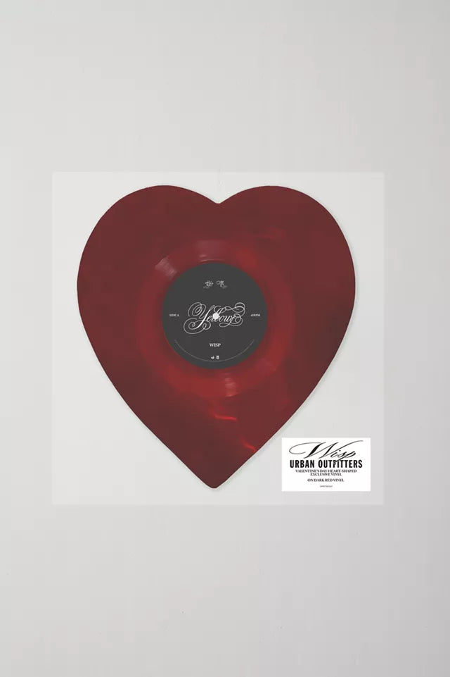 Wisp - Yellow / All i need UO Exclusive Heart Shaped 7-inch Single USA - Black Vinyl Records Spain