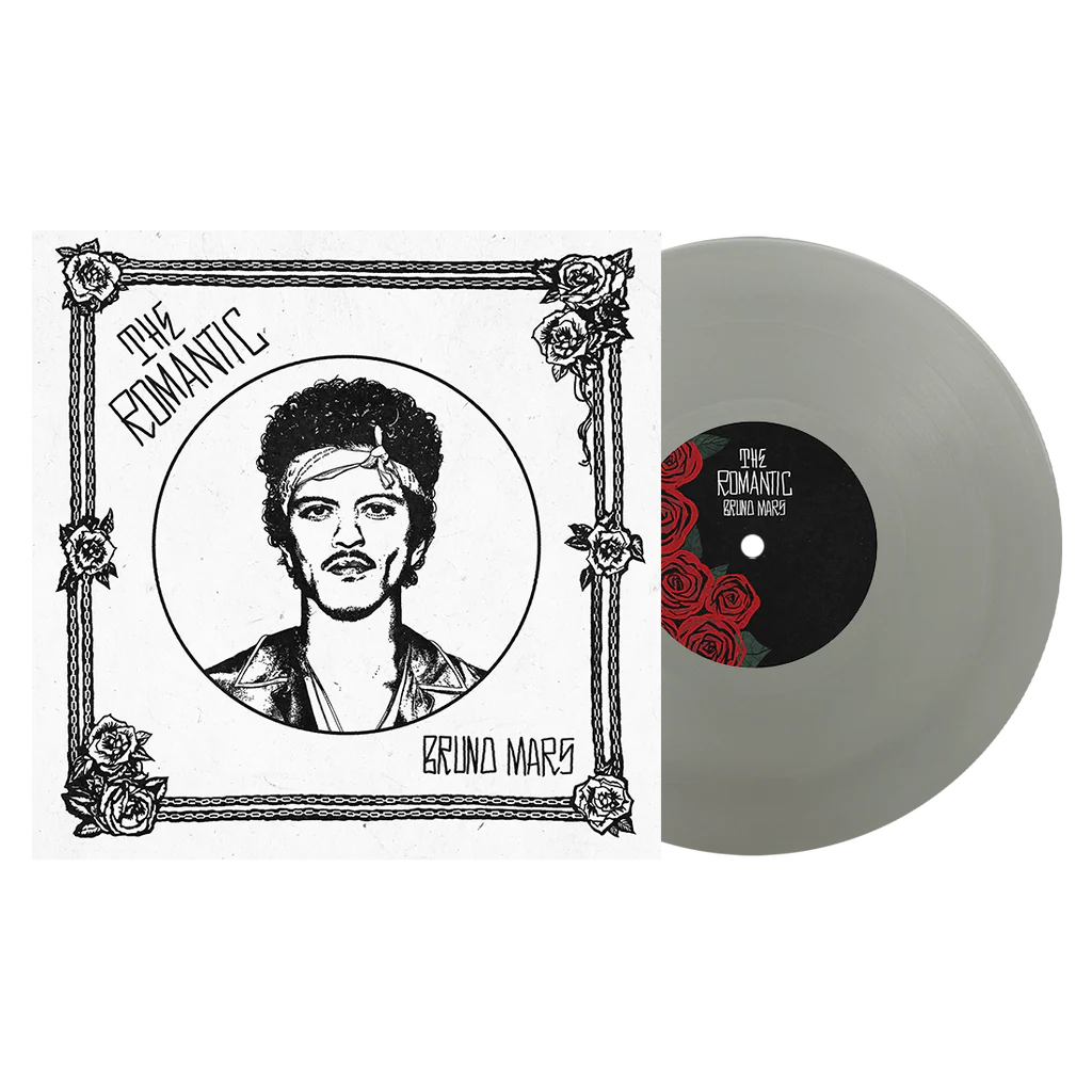 Bruno Mars  The Romantic - Spotify Fans First Silver Vinyl USA - Black Vinyl Records Spain