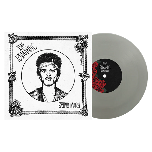 Bruno Mars  The Romantic - Spotify Fans First Silver Vinyl USA - Black Vinyl Records Spain