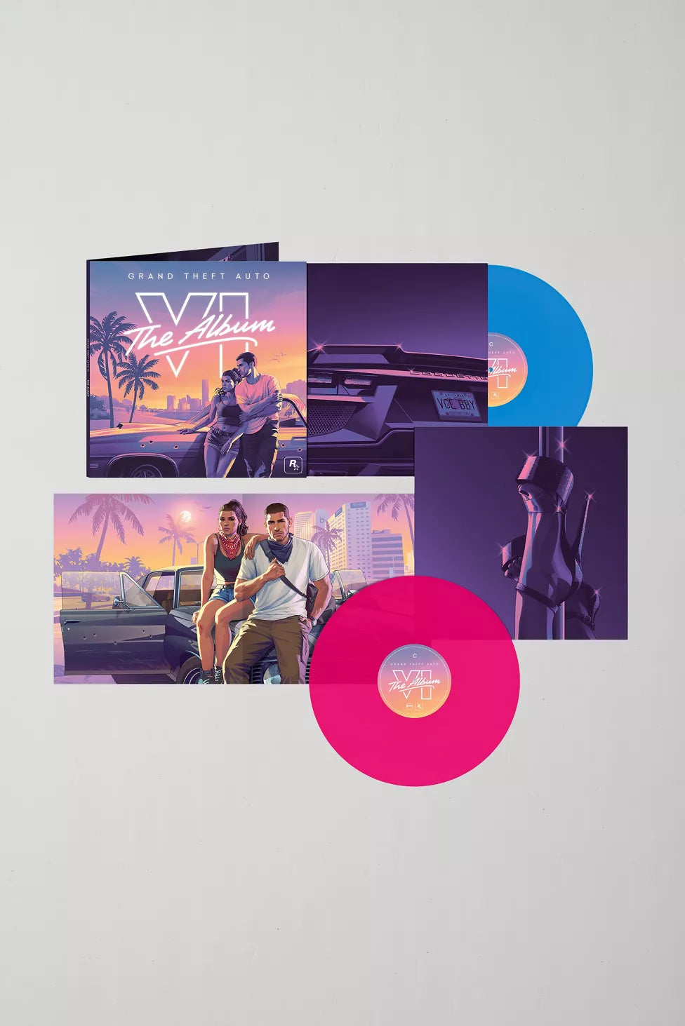 Various Artists - Grand Theft Auto VI: The Album - UO Exclusive Pink & Blue 2XLP Edition