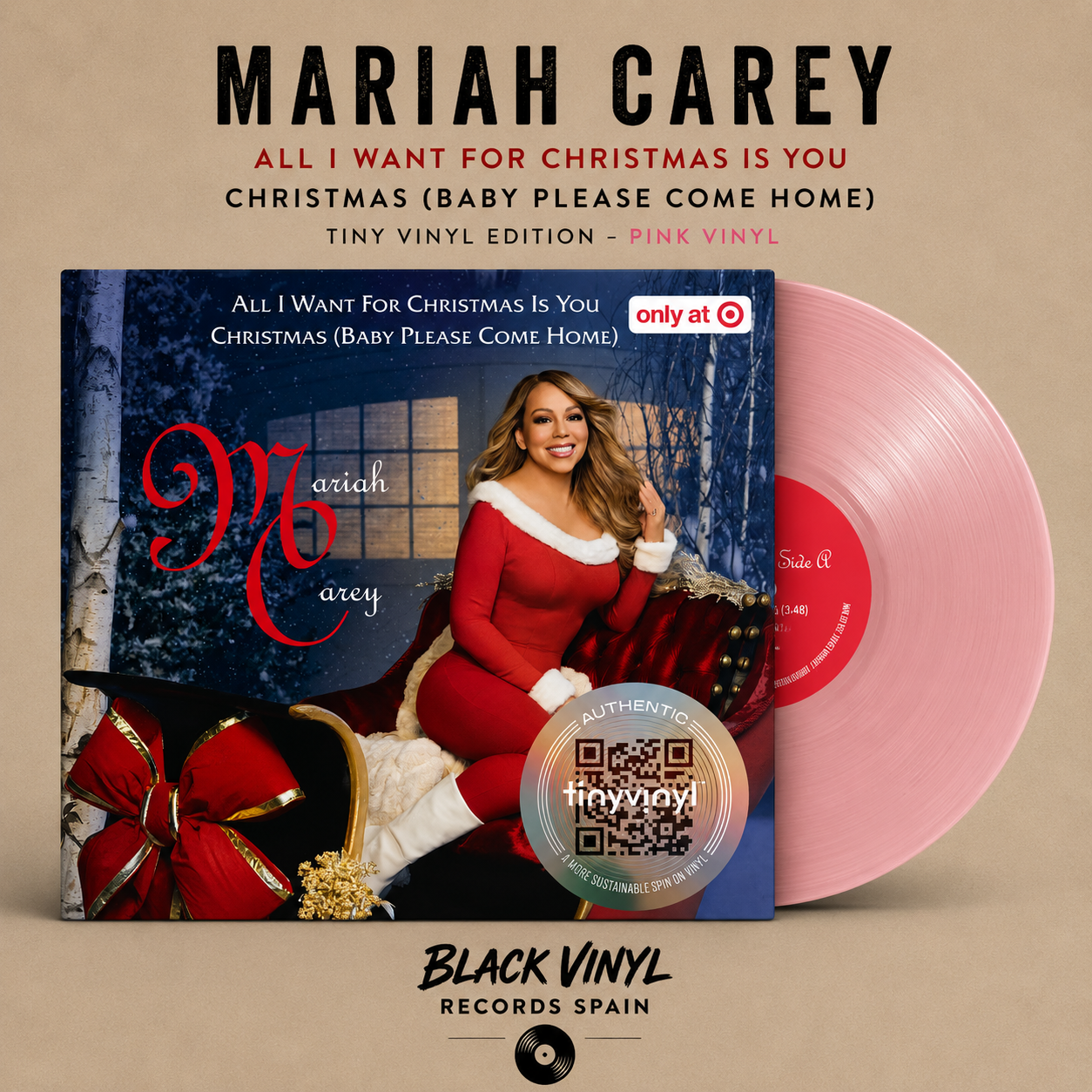 Mariah Carey Tiny Vinyl Edition - All I Want For Christmas Is You (Target Exclusive, Vinyl 4 inch)