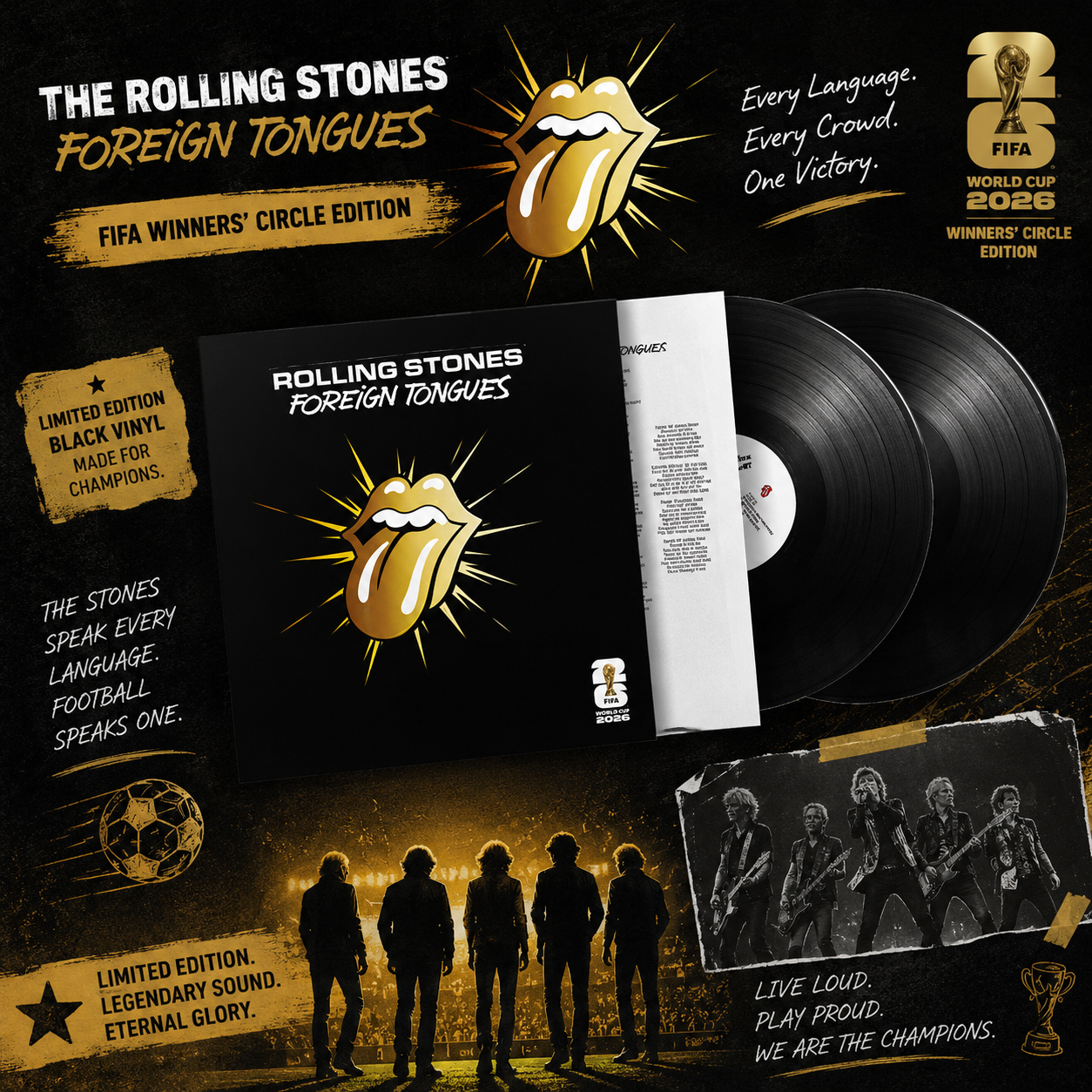The Rolling Stones - Foreign Tongues (FIFA Winners' Circle Edition) LP